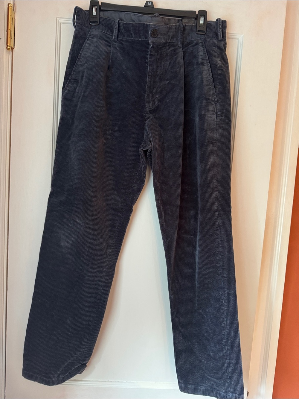 H&M Men's Dark Blue Corduroy Pants